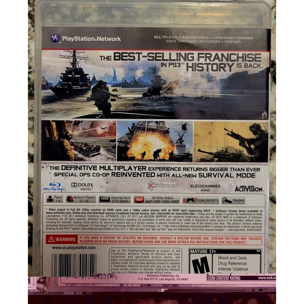 SONY PLAYSTATION 3 PS3:Call of Duty Modern Warfare 3,CIB,MANUAL,TESTED FAST SHIP
